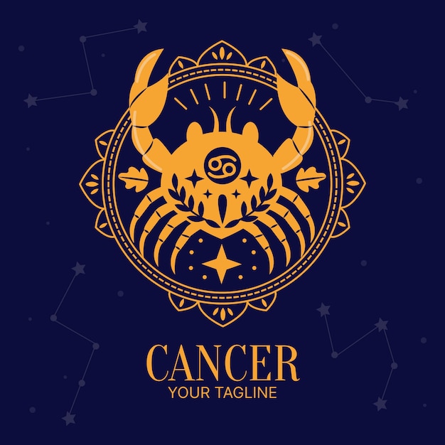 Vector logotipo de cáncer