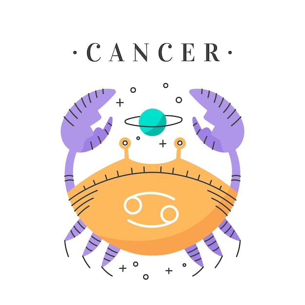 Vector logotipo de cáncer