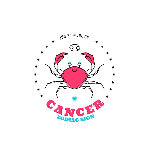 Vector logotipo de cáncer