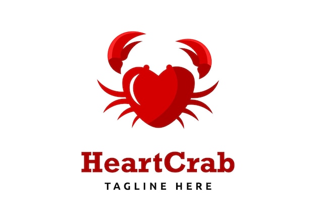 Logotipo de cangrejo perfecto para cafeterías y restaurantes.