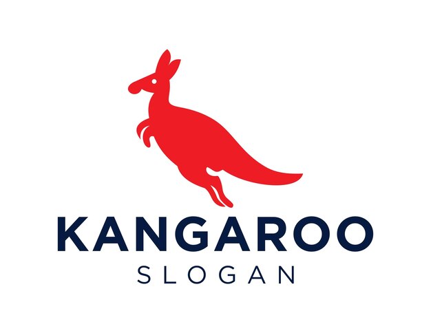Logotipo de canguro con el título logotipo de canguro.