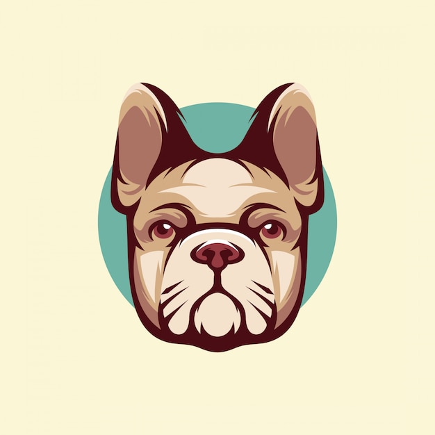 logotipo de cara de cachorro