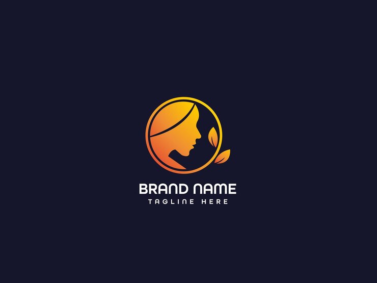 logotipo de cara de mujer