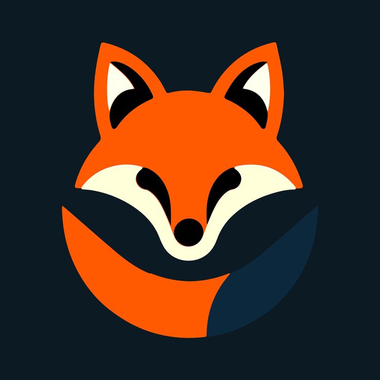 Vector el logotipo de la cara de zorro