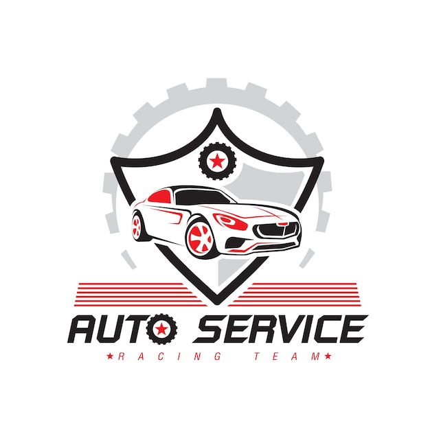 Logotipo de carreras de automóviles