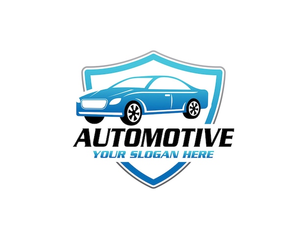 Logotipo de carreras de autos Vector Premium