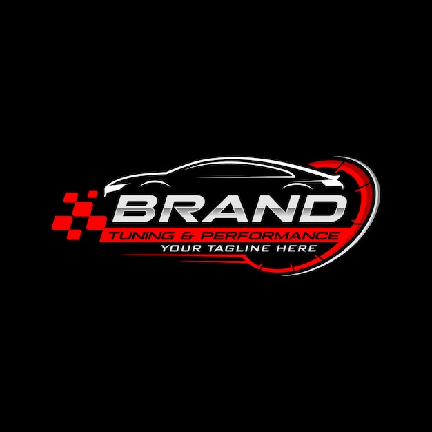 Logotipo de carreras de coches