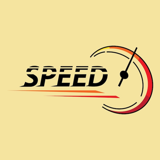 Vector logotipo de carreras de velocidad