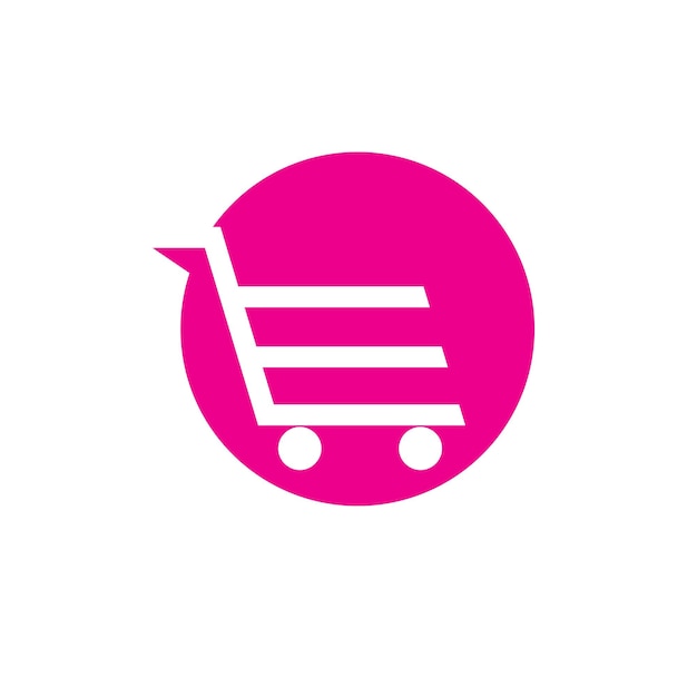 Logotipo de carrito de compras y plantilla vectorial