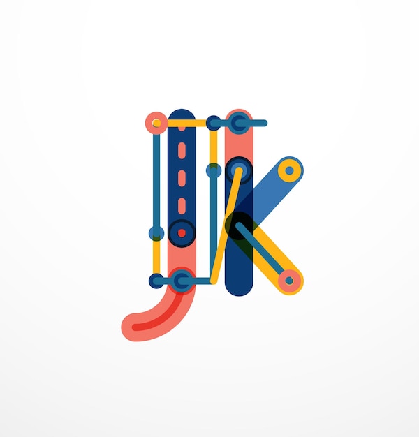 Logotipo de carta vectorial