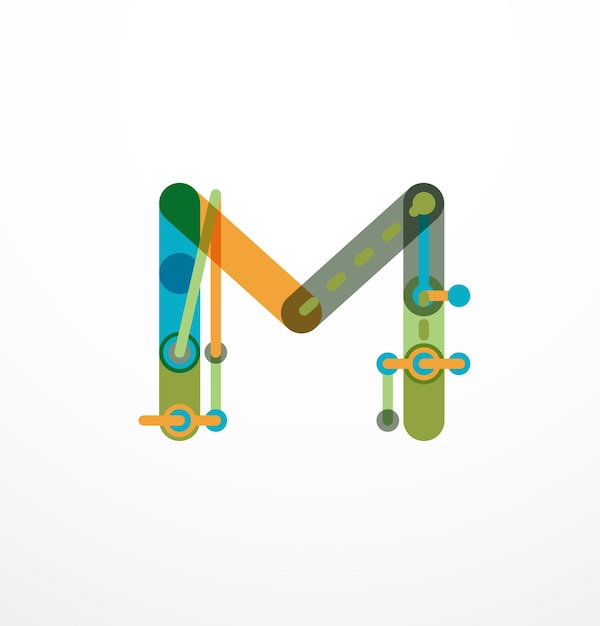 Logotipo de carta vectorial