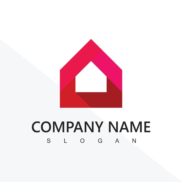 Logotipo de la casa para la agencia inmobiliaria Realtor o Property Management Company