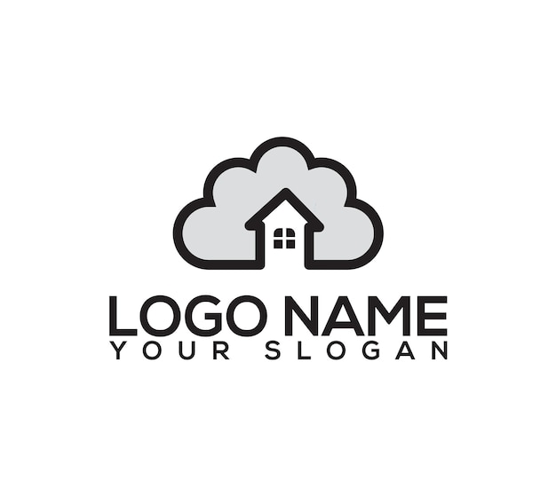 Logotipo de casa de bienes raíces de vector libre