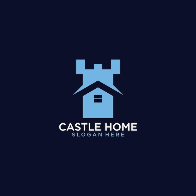 Vector logotipo de la casa del castillo