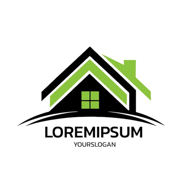 un logotipo de casa para el hogar en un fondo blanco