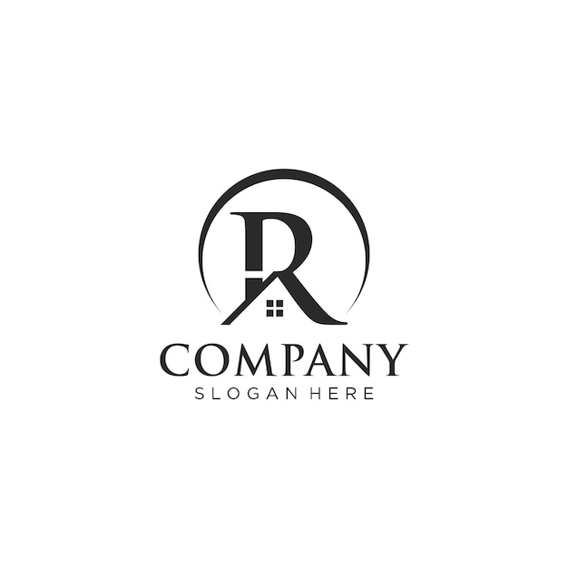El logotipo de la casa de letras R