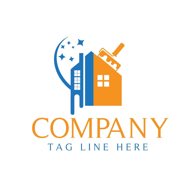 El logotipo de la casa de limpieza