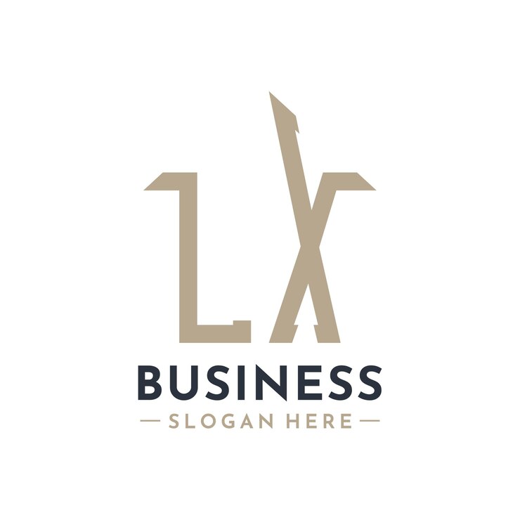 Vector logotipo de la casa lx para la marca de negocios inmobiliarios gestión de propiedades lx iniciales modernas aa diseño de logotipo de letras