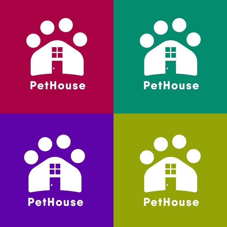 El logotipo de la casa de mascotas