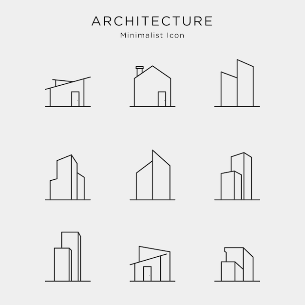 logotipo de casa minimalista con casa verde de estilo de línea continua simple