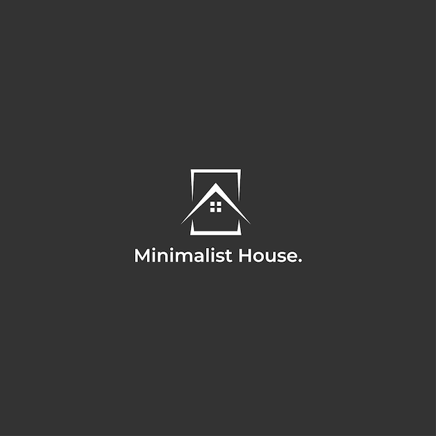 Logotipo de casa minimalista moderno logotipo de casa vectorial con plantilla de logotipo de estilo moderno Ilustración vectorial