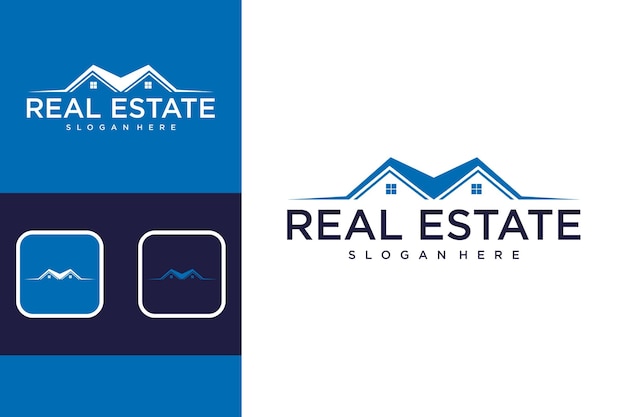 logotipo de casa o diseño de logotipo de bienes raíces