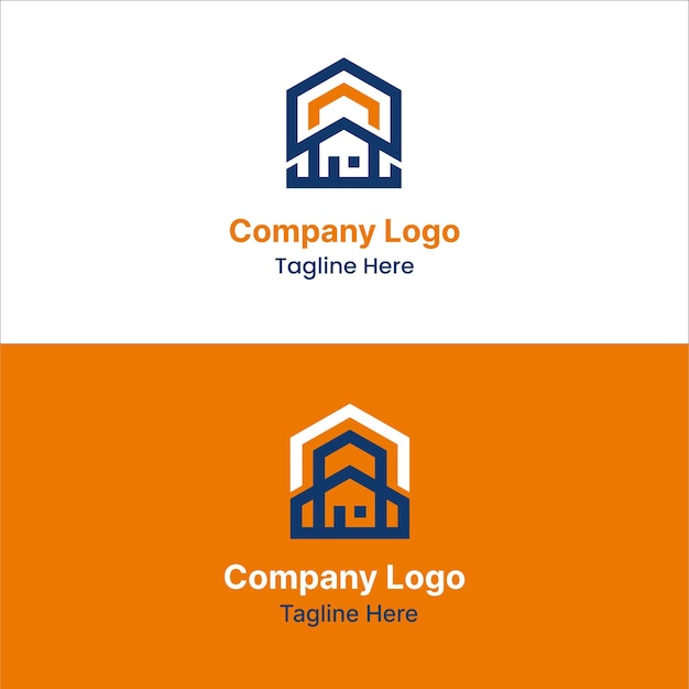El logotipo de la casa plana