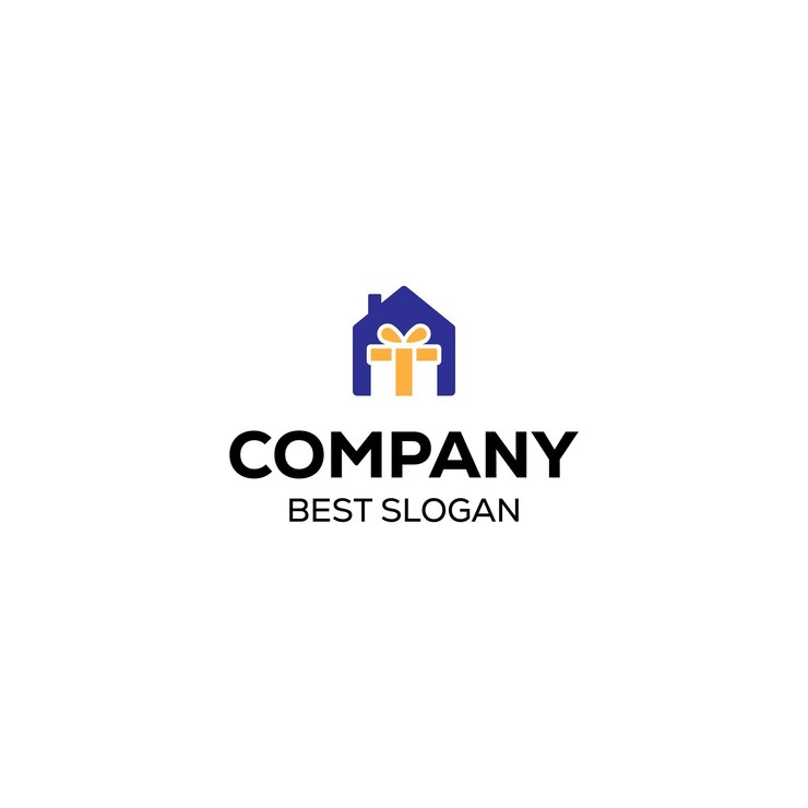 El logotipo de la casa de promoción de casas de regalos