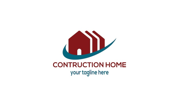 Logotipo de la casa de renovación o construcción