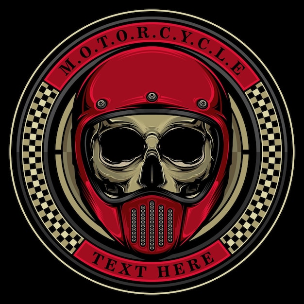 Logotipo de casco de moto