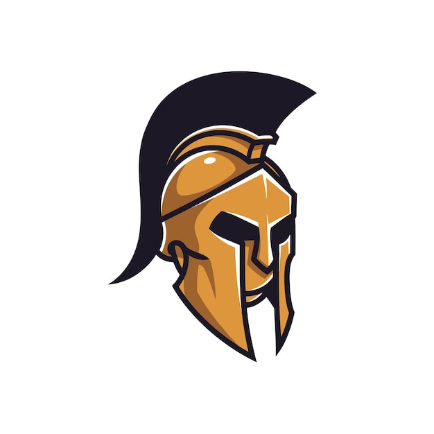 Logotipo de casco Spartan