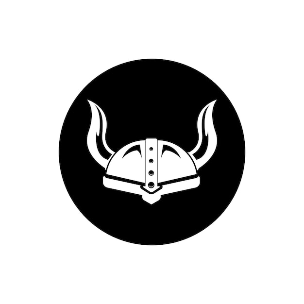 Logotipo de casco vikingos