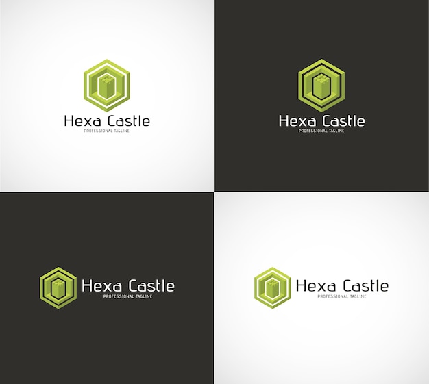 Logotipo del castillo de hexa