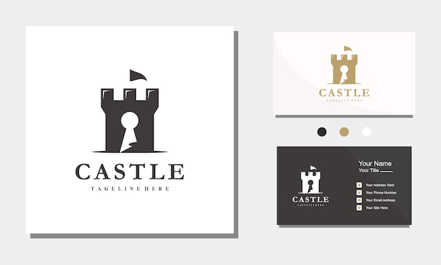 Logotipo del castillo con el título 'castillo'