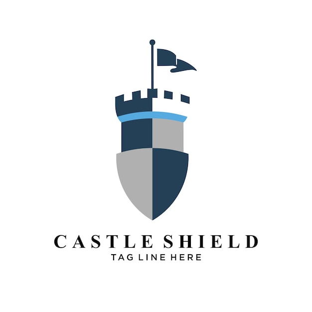 El logotipo de Castle Shield para negocios