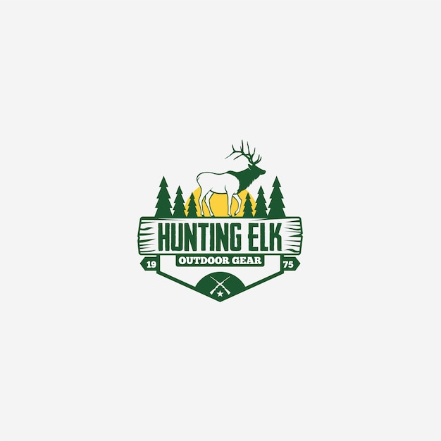 logotipo de caza elk