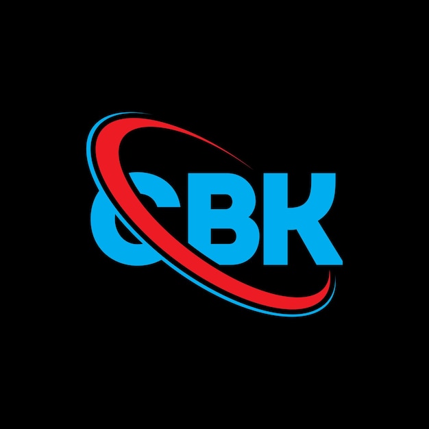 El logotipo CBK, la letra CBK, el diseño del logotipo de la carta CBK, las iniciales CBK, vinculado con un círculo y un monograma en mayúscula, el logotipo de CBK, tipografía para negocios tecnológicos y marca inmobiliaria.