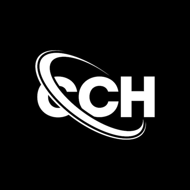 El logotipo CCH, la letra CCH, el diseño del logotipo de la carta CCH, las iniciales, el logotipo de CCH vinculado con un círculo y un monograma en mayúsculas, la tipografía CCH para el negocio tecnológico y la marca inmobiliaria.