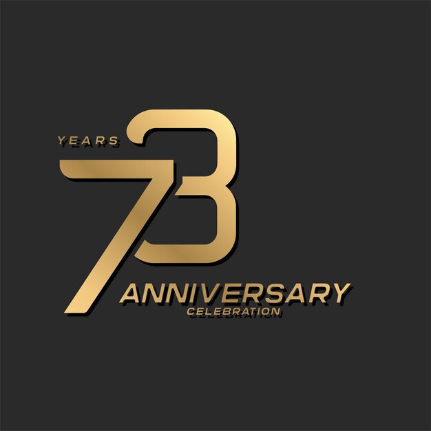 El logotipo de la celebración del 78 aniversario con un número elegante moderno