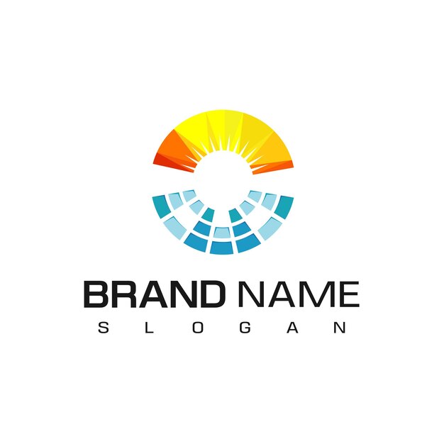 Logotipo de la célula solar