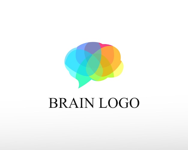 Logotipo de cerebro logotipo de cerebro creativo logotipo de cerebro de color logotipo inteligente