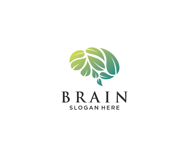 Logotipo del cerebro de la naturaleza