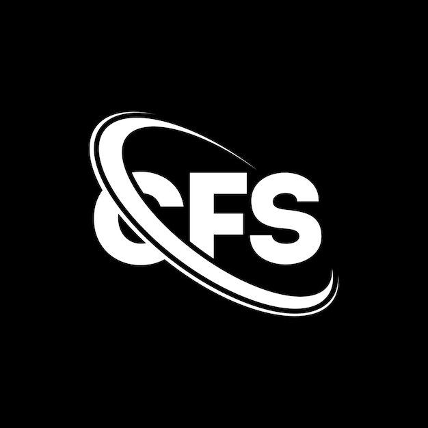 Logotipo de CFS CFS letra CFS letra diseño de logotipo Iniciales Logotipo CFS vinculado con círculo y mayúscula logotipo CFS tipografía para negocios de tecnología y marca inmobiliaria