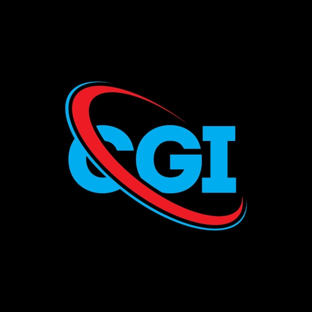 Logotipo CGI CGI letra CGI letra diseño de logotipo Iniciales logotipo CGI vinculado con círculo y mayúscula logotipo monograma tipografía CGI para negocios de tecnología y marca inmobiliaria