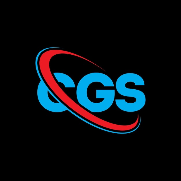 Logotipo de CGS CGS letra CGS letra diseño de logotipo Iniciales Logotipo CGS vinculado con círculo y mayúscula logotipo monograma CGS tipografía para negocios de tecnología y marca inmobiliaria