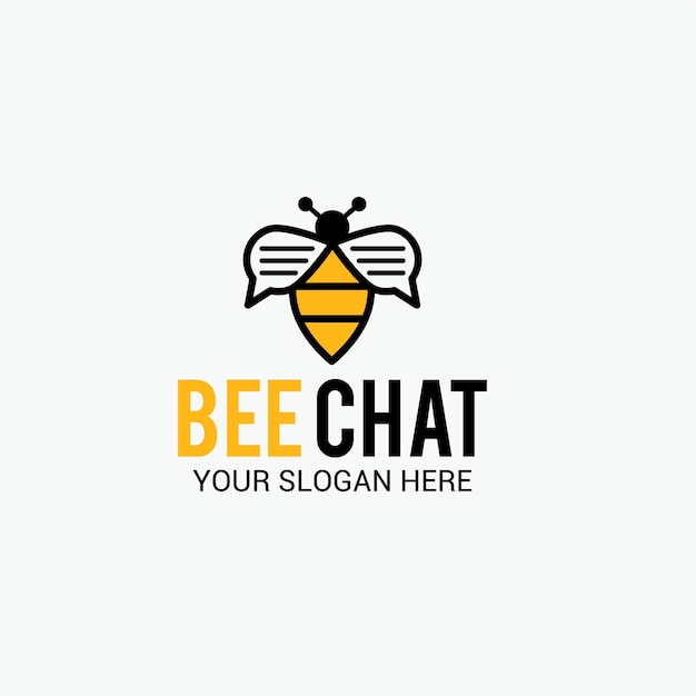 Logotipo de chat de abeja