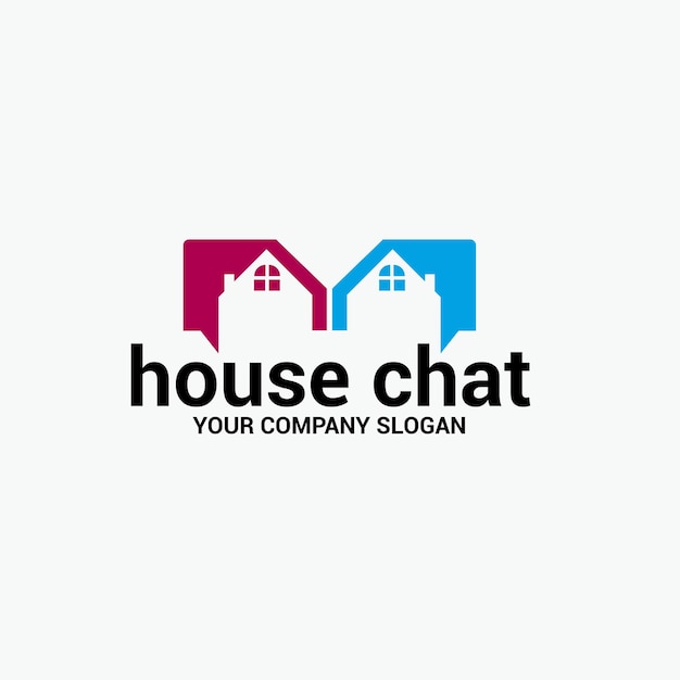 Logotipo de chat de casa