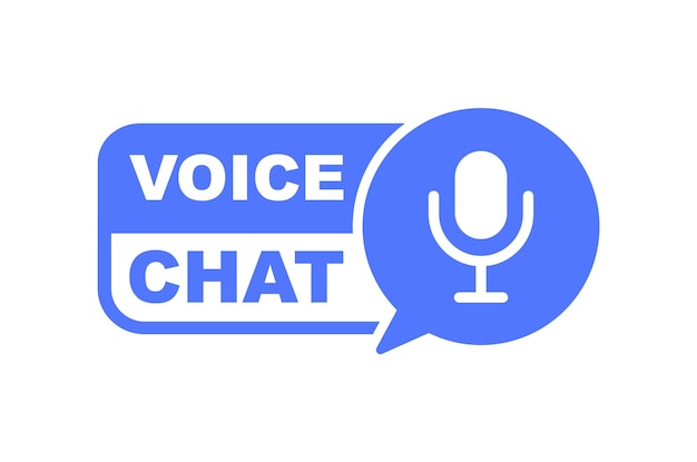 Logotipo de chat de voz Icono de mensaje de voz