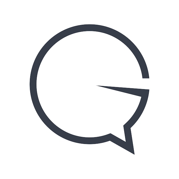 El logotipo del chat