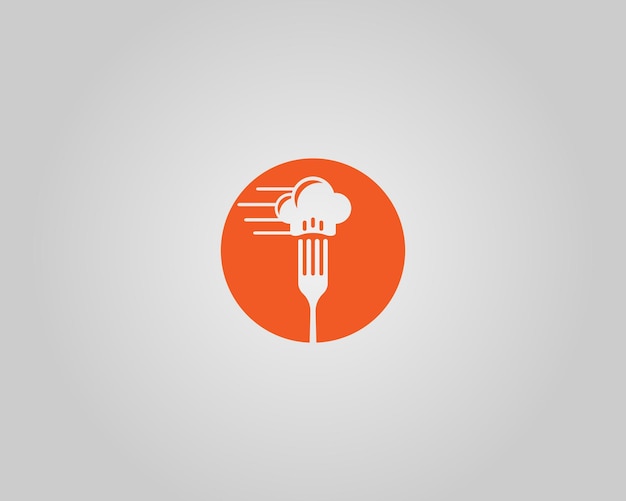 El logotipo del chef de comida rápida